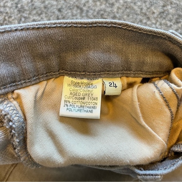 Rag & Bone Dre Grey Low Rise Skinny Raw Hem Jeans size 24 - Picture 6 of 11